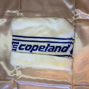Copeland | White and Blue Beanie